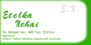 etelka nehai business card